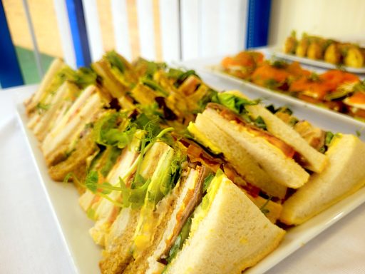 A close up photo of a sandwich platter